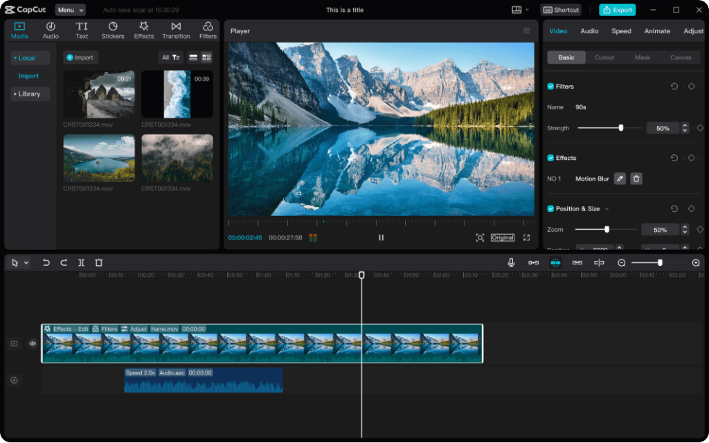 CapCut Pro Mac Crack