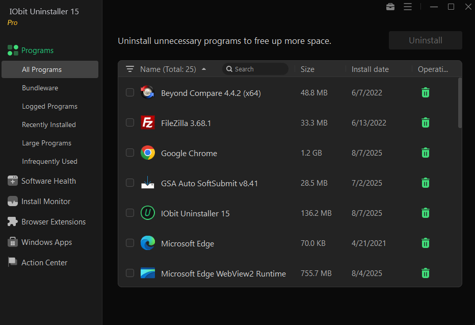 IObit Uninstaller Pro Crack